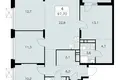 4 room apartment 98 m² Moscow, Russia