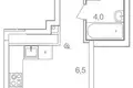 Квартира 26 м² Ankudinovka, Россия