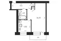 Mieszkanie 1 pokój 30 m² Mińsk, Białoruś
