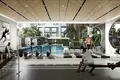 Wohnkomplex New residence Beverly Boulevard with a swimming pool and a tennis court, Al Barsha, Dubai, UAE