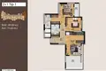 2 bedroom apartment 64 m² Mezitli, Turkey