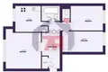 3 room apartment 59 m² Barysaw, Belarus