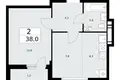 Mieszkanie 2 pokoi 38 m² Kommunarka, Rosja