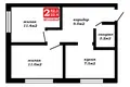 2 room apartment 42 m² Viazań, Belarus