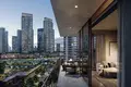 Wohnkomplex New high-rise residence Valo with a swimming pool and a garden, Dubai Creek Harbour, Dubai, UAE