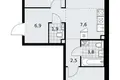 3 room apartment 61 m² poselenie Sosenskoe, Russia