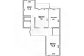 3 room apartment 81 m² Brest, Belarus