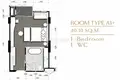 Kondominium 1 Schlafzimmer 40 m² Phuket, Thailand