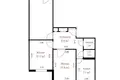 3 room apartment 66 m² Minsk, Belarus