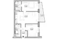 Mieszkanie 3 pokoi 77 m² Ryga, Łotwa
