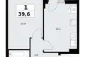 Wohnung 1 zimmer 40 m² Kommunarka, Russland