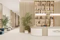 Complejo residencial New complex of furnished apartments Cove Grand with swimming pools, lounge areas and mini golf, Dubailand, Dubai, UAE