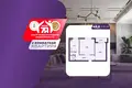 Квартира 2 комнаты 49 м² Молодечно, Беларусь
