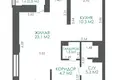 Квартира 1 комната 47 м² Минск, Беларусь