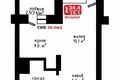 1 room apartment 34 m² Barawlyany, Belarus