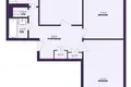 3 room apartment 63 m² Minsk, Belarus