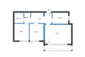 Mieszkanie 3 pokoi 57 m² Warszawa, Polska