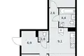 3 room apartment 60 m² poselenie Sosenskoe, Russia