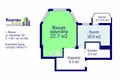 1 room apartment 50 m² Minsk, Belarus