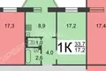 Wohnung 33 m² Nischni Nowgorod, Russland