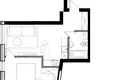 1 bedroom apartment 43 m² Riga, Latvia