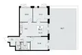 4 room apartment 88 m² Moscow, Russia