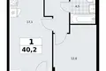 Wohnung 1 zimmer 40 m² Troizk, Russland