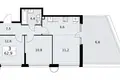 3 room apartment 63 m² Vnukovo, Russia