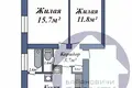 Квартира 2 комнаты 47 м² Подлесейки, Беларусь
