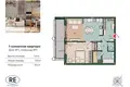 Wohnung 1 zimmer 62 m² Kaliningrad, Russland