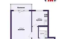 1 room apartment 32 m² Minsk, Belarus