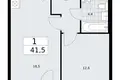 Appartement 1 chambre 42 m² Troïtsk, Russie