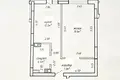 1 room apartment 46 m² Minsk, Belarus