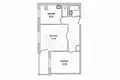 2 room apartment 46 m² Brest, Belarus