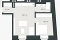 Квартира 2 комнаты 42 м² Рига, Латвия