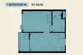 Apartamento 1 habitacion 32 m² Karon, Tailandia