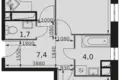 Apartamento 2 habitaciones 53 m² Veshki, Rusia