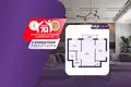 2 room apartment 41 m² Minsk, Belarus