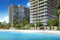 Wohnkomplex Residential complex with swimming pools, sports grounds, green walking areas, near the beach, MBR City, Dubai, UAE