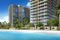 Wohnkomplex Residential complex with swimming pools, sports grounds, green walking areas, near the beach, MBR City, Dubai, UAE