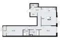 3 room apartment 87 m² Northern Administrative Okrug, Russia