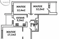 Квартира 3 комнаты 72 м² Брест, Беларусь