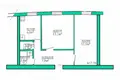 Wohnung 2 Zimmer 45 m² Zajamnaje, Weißrussland