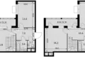 Mieszkanie 4 pokoi 101 m² Razvilka, Rosja