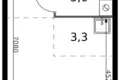 Студия 1 комната 26 м² Сапроново, Россия