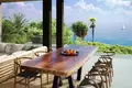 Kompleks mieszkalny New residential complex of luxury villas with swimming pools and sea views, Pandawa, Bali, Indonesia