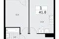 1 room apartment 42 m² Troitsk, Russia
