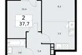 Квартира 2 комнаты 38 м² район Внуково, Россия