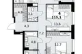 Wohnung 4 zimmer 115 m² Kommunarka, Russland