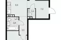 Wohnung 3 Zimmer 59 m² poselenie Sosenskoe, Russland